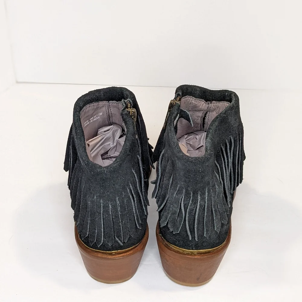 Hudson London suede fringe ankle boots